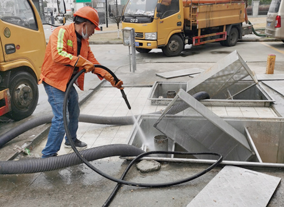 番阳镇隔油池清理